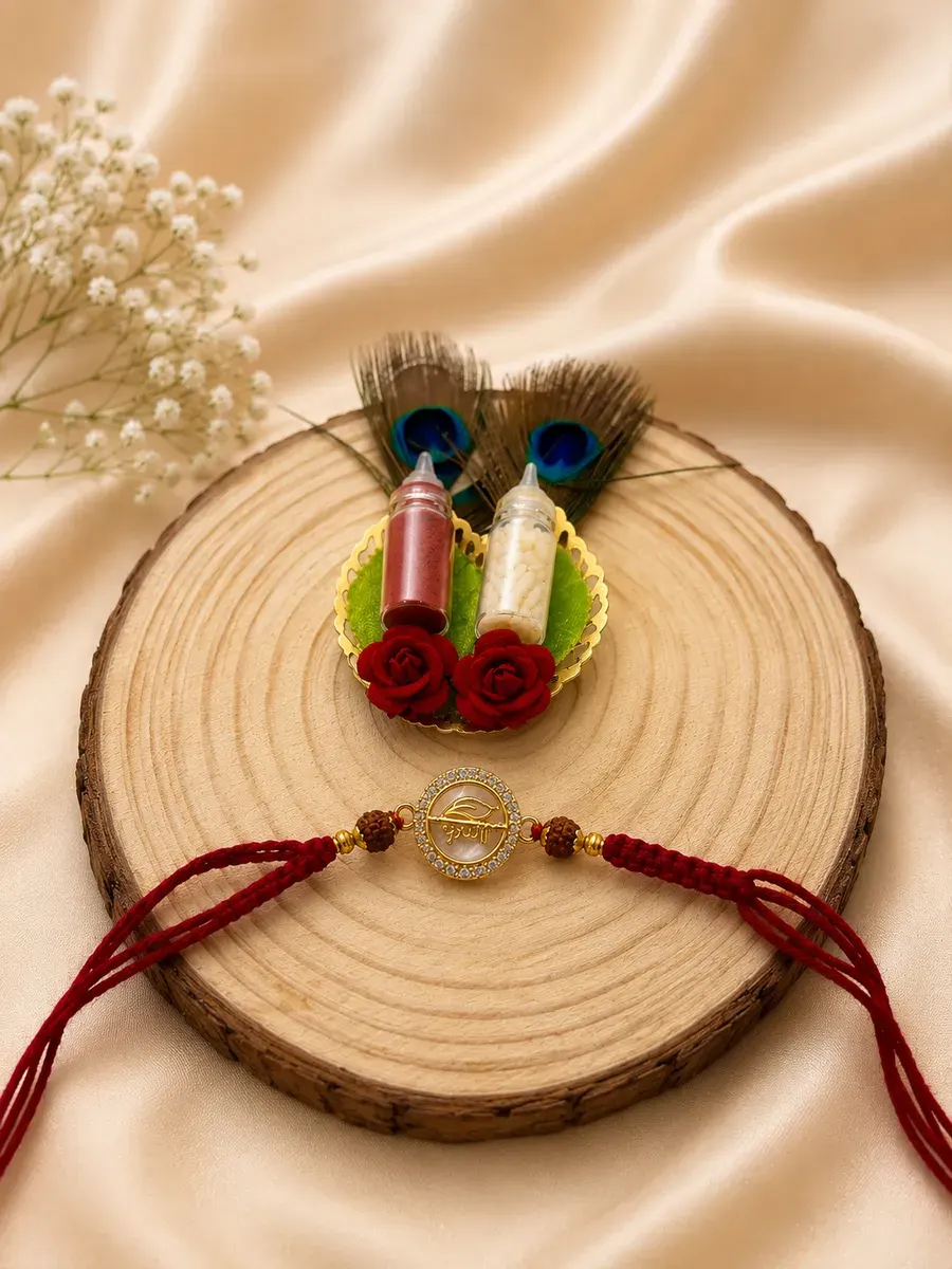 Krishna AD Pendant Rakhi