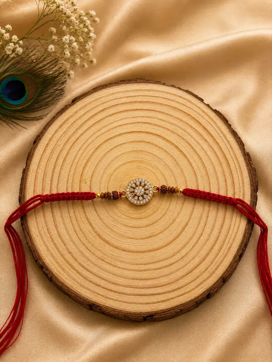 Round AD Pendant Rakhi