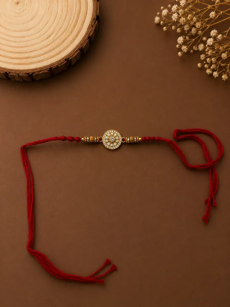 Round Floral AD Rakhi