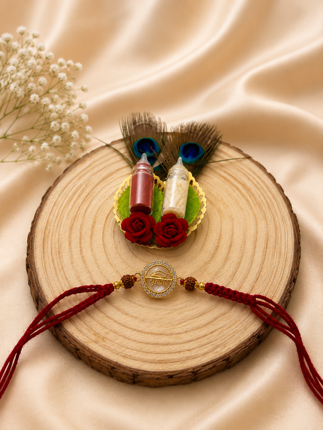 Krishna AD Pendant Rakhi
