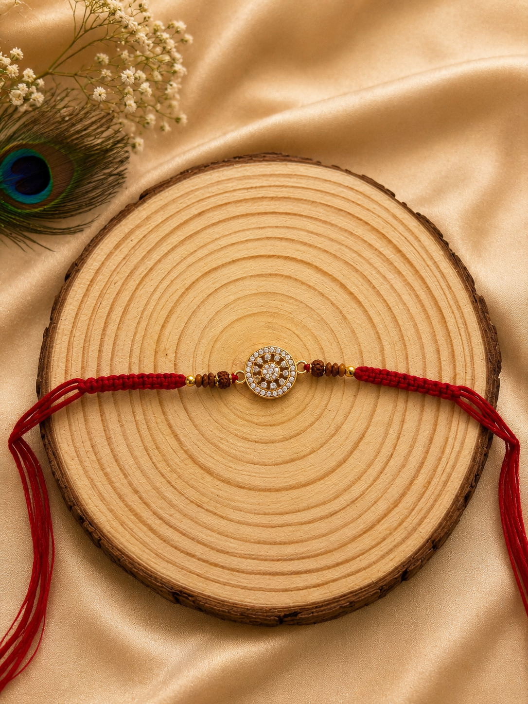 Round AD Pendant Rakhi