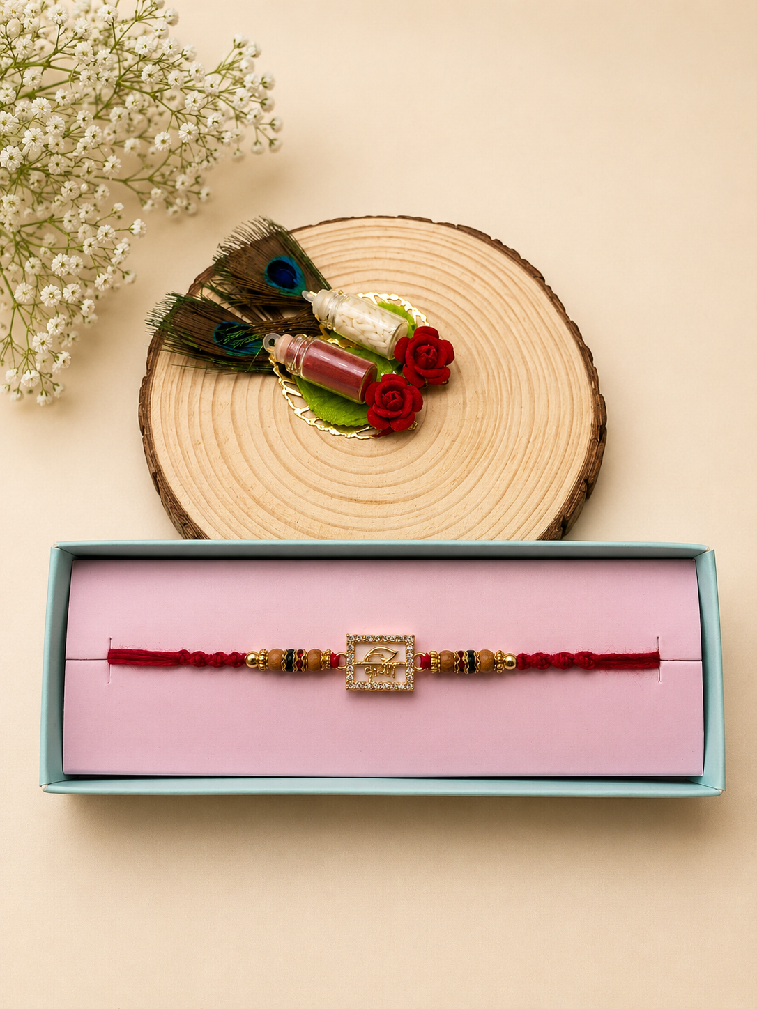 Krishna Square Rakhi
